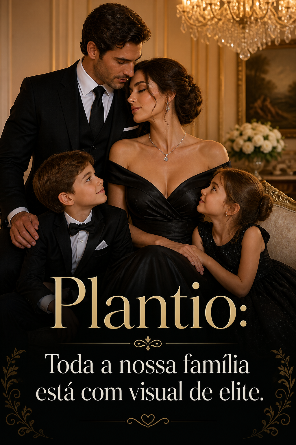 Plantio: Toda a nossa família está com visual de elite.